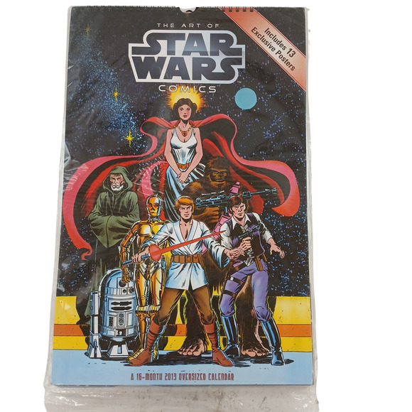 4X Star Wars 16-Month Oversized Calendars 2011–2014 Includes Exclusive Poster - Picture 11 of 12